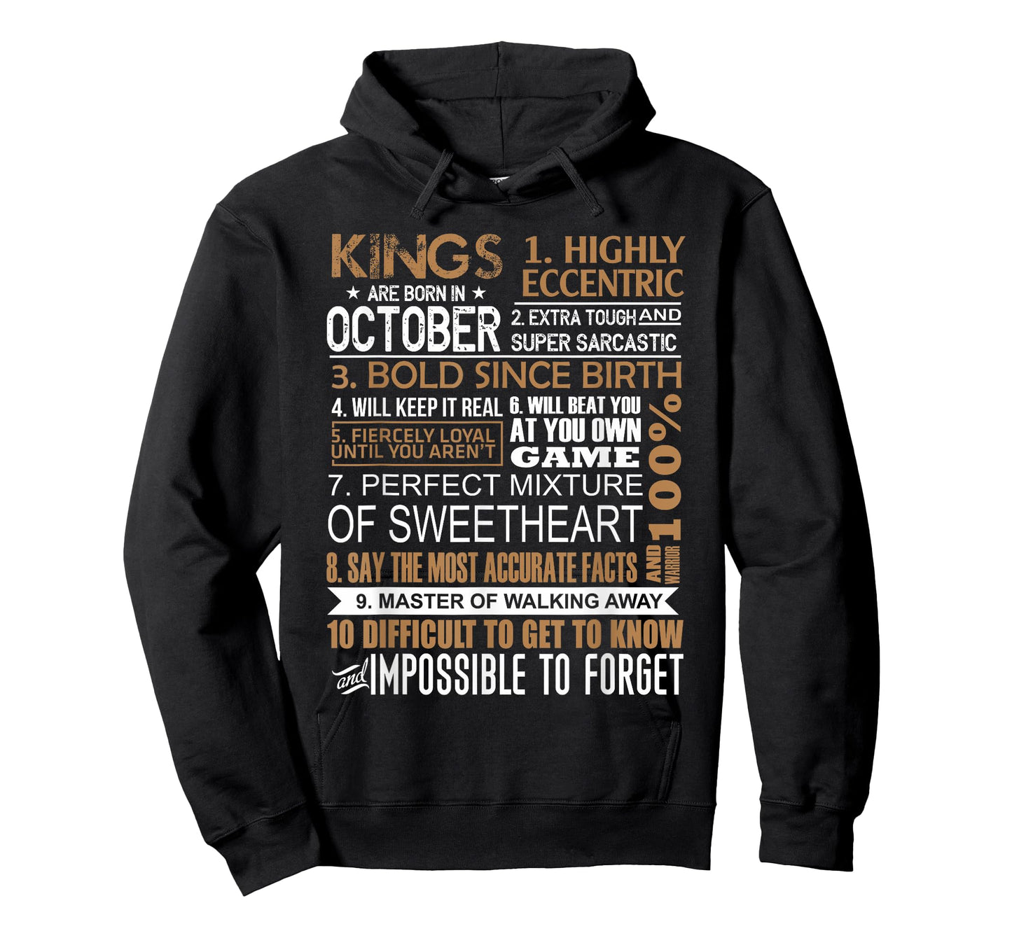 Kings Are Born In October Libra Scorpius Birthday Gift Men T-Shirt