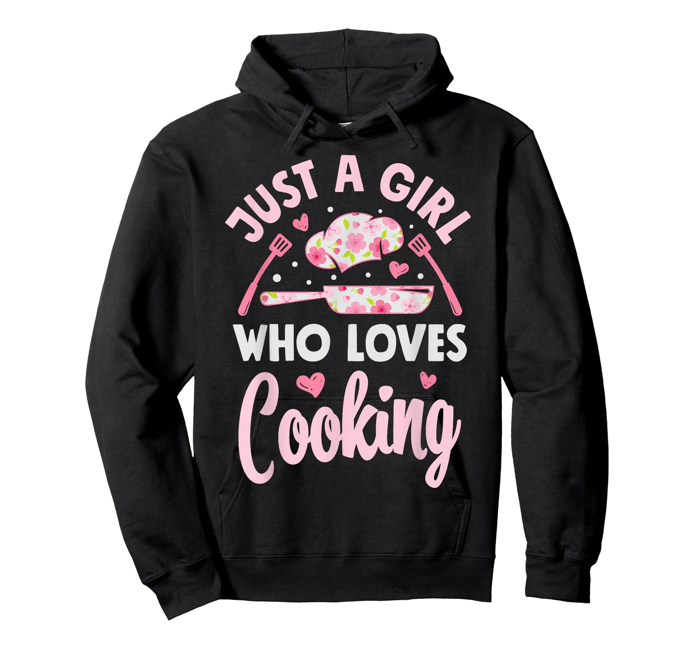Chef Just A Girl Who Loves Cooking Flowers Cook Culinary T-Shirt