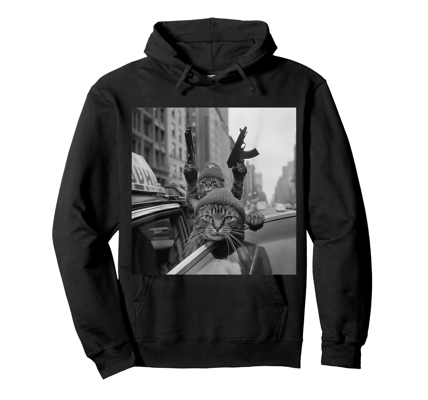 Funny Gangster Cat Thug Meme Street Lover Cats T-Shirt