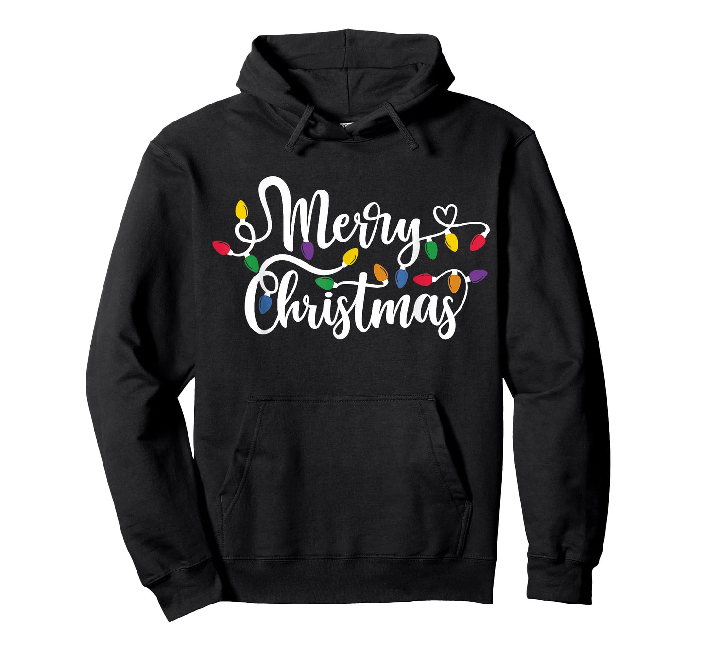 Merry Christmas Lights Red Santa Hat Xmas Family Men Women T-Shirt