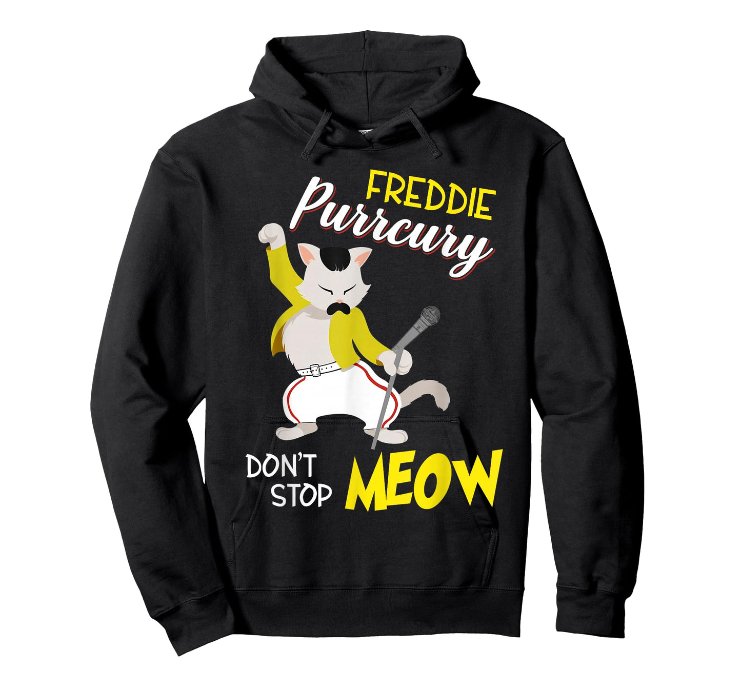 Freddie Purrcury Dont Stop Meow Kittycat Design Men Women Girls Kids T-Shirt