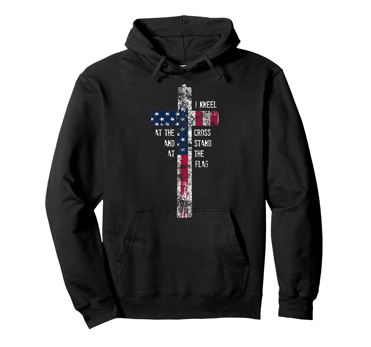 I Kneel at the Cross and Stand at the Flag Men Women T-Shirt T-Shirt