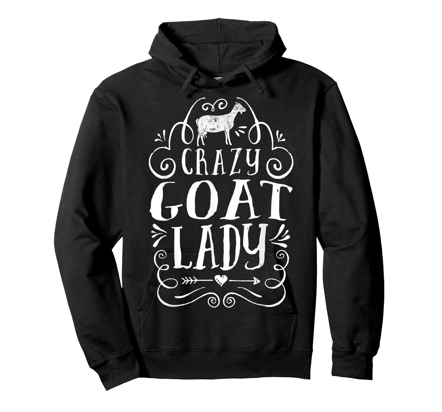 Crazy Goat Lady Girls Women Farmer Farm Animal Lover Vintage T-Shirt