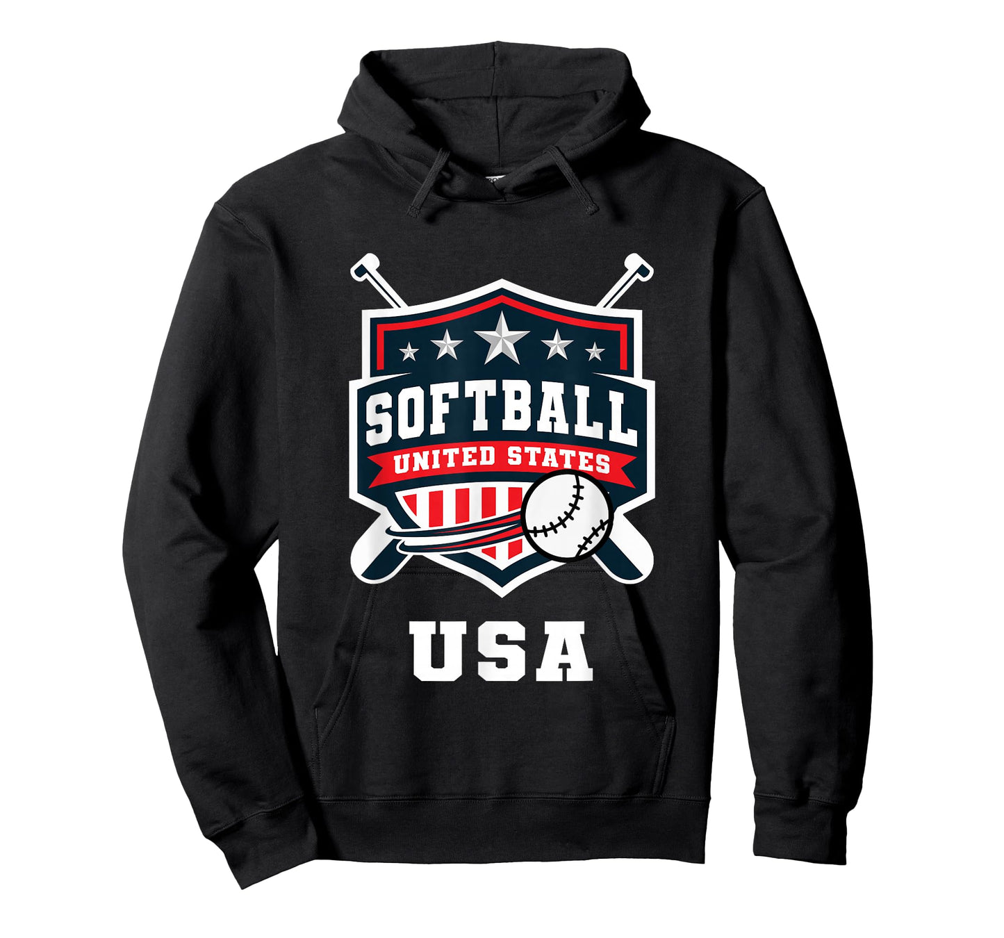 Softball USA Support The Team USA Flag T-Shirt