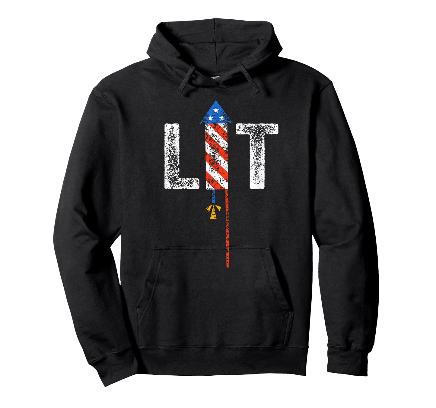 Lit 4th of July Patriotic American Fireworks USA Fourth T-Shirt