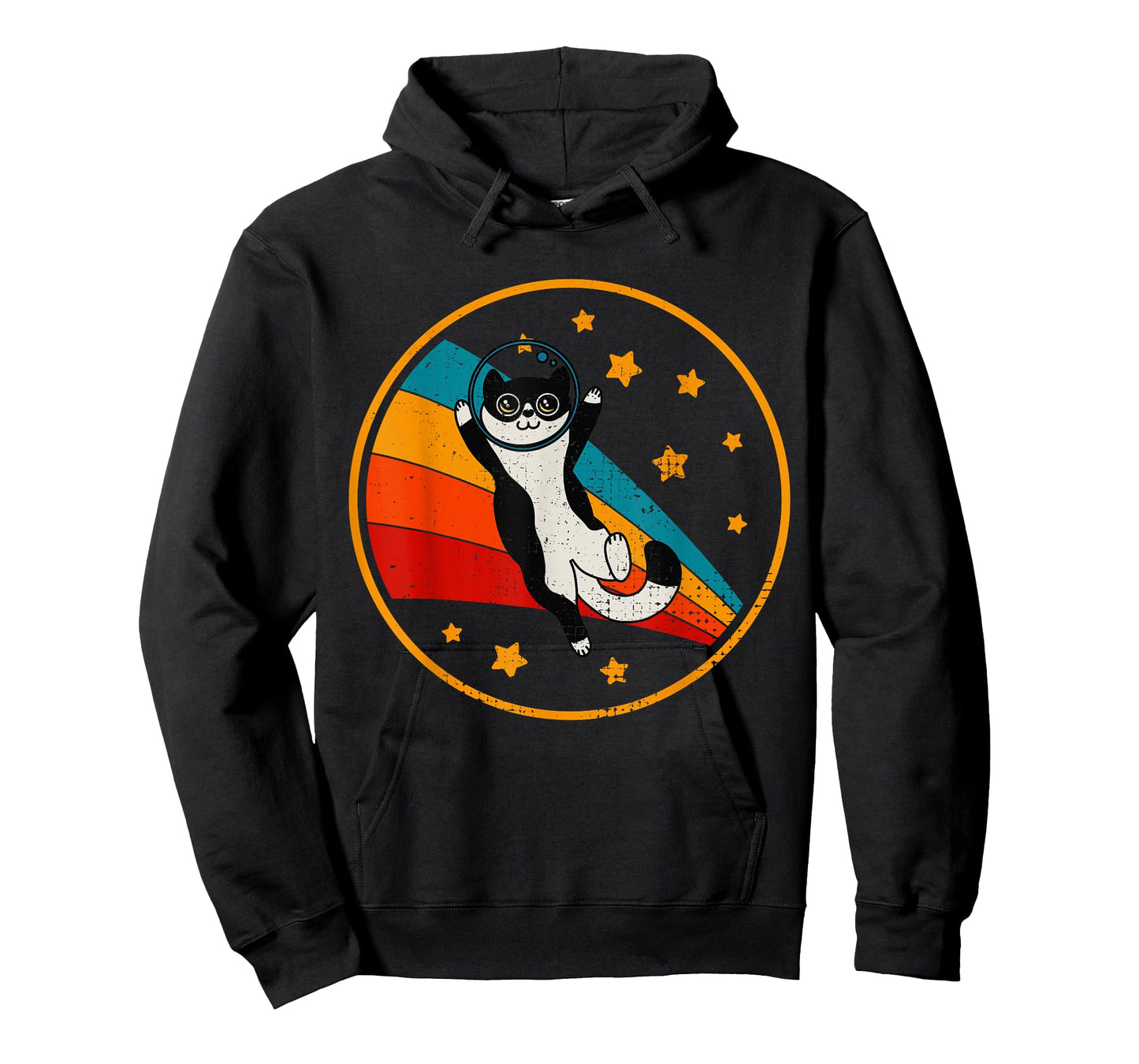Cute Tuxedo Cat Two Tone Black & White T-Shirt for Men Women Girls Kids