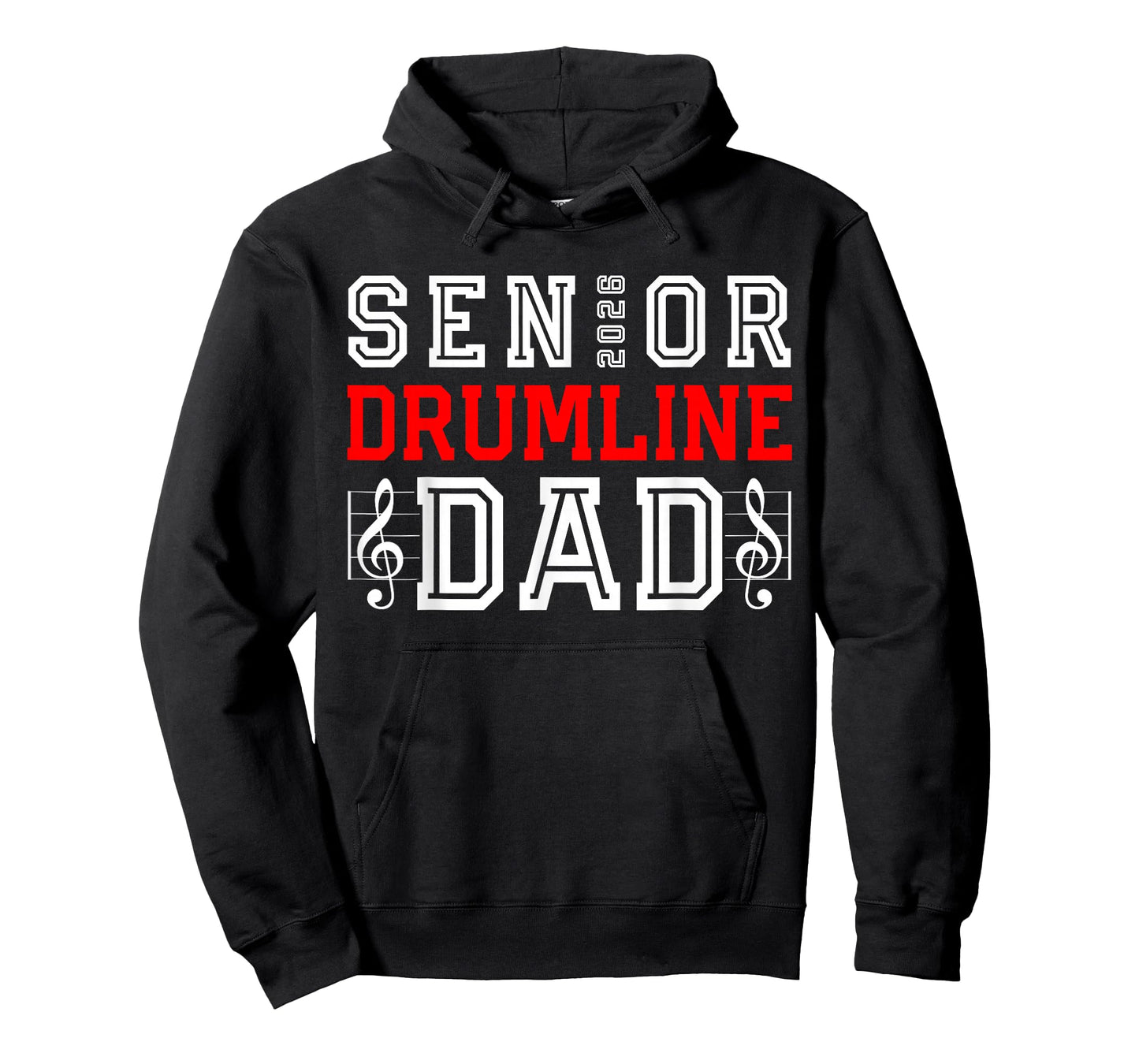 Senior Drumline Dad 2026 Class 26 Marching Band Graduation T-Shirt