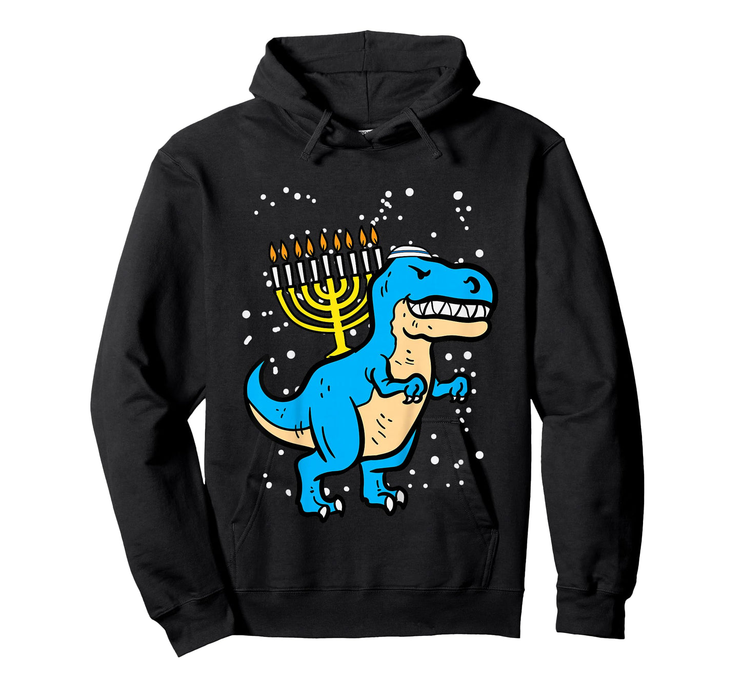 Kids Hanukkah Dino Menorah Chanukah Trex Toddler Boys Kids Youth T-Shirt