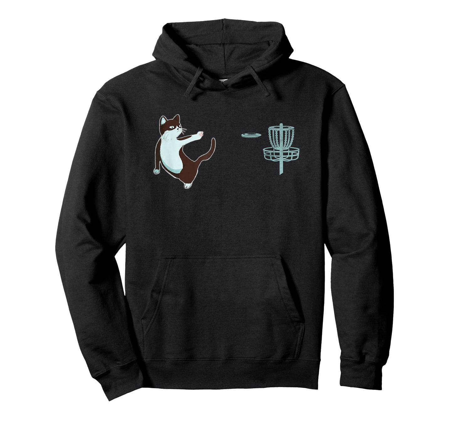 Disc Golf Cat T-Shirt for Men Women Kids