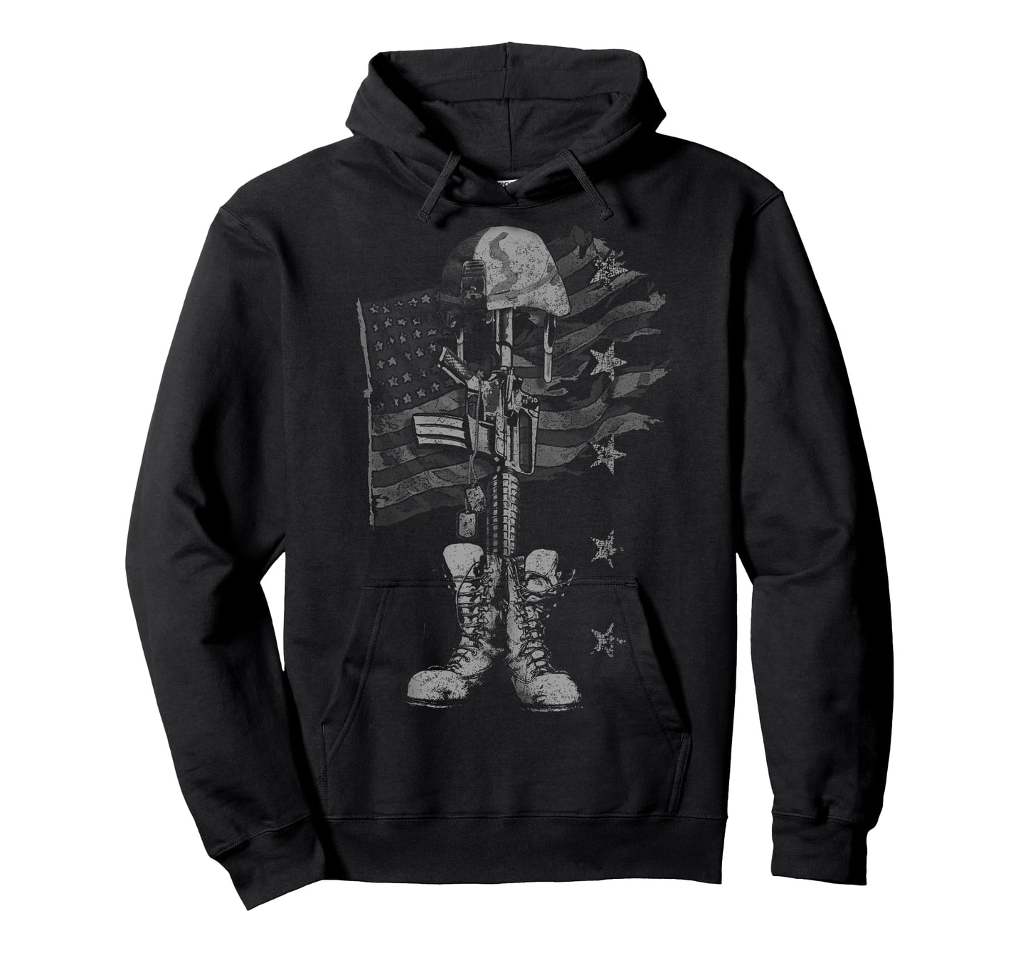 American Flag Battlefield Cross T-Shirt