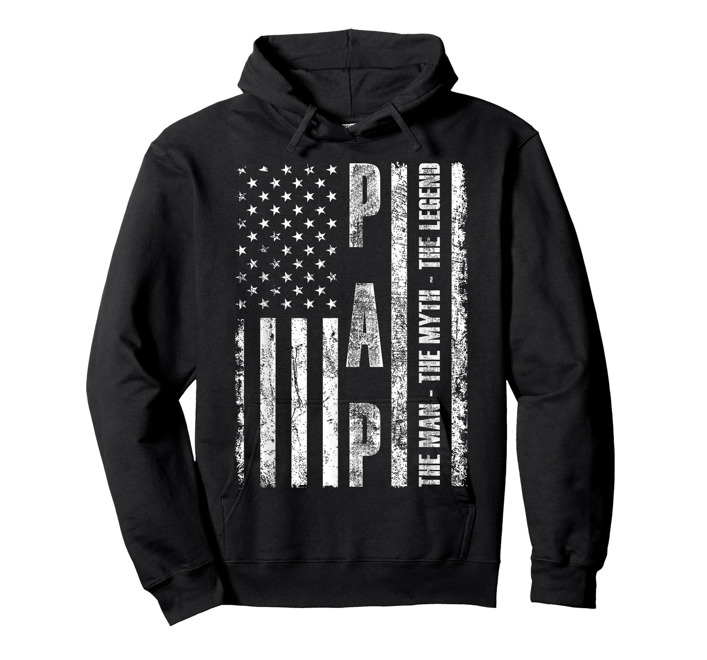 Pap The Man The Myth The Legend US Flag Tshirt