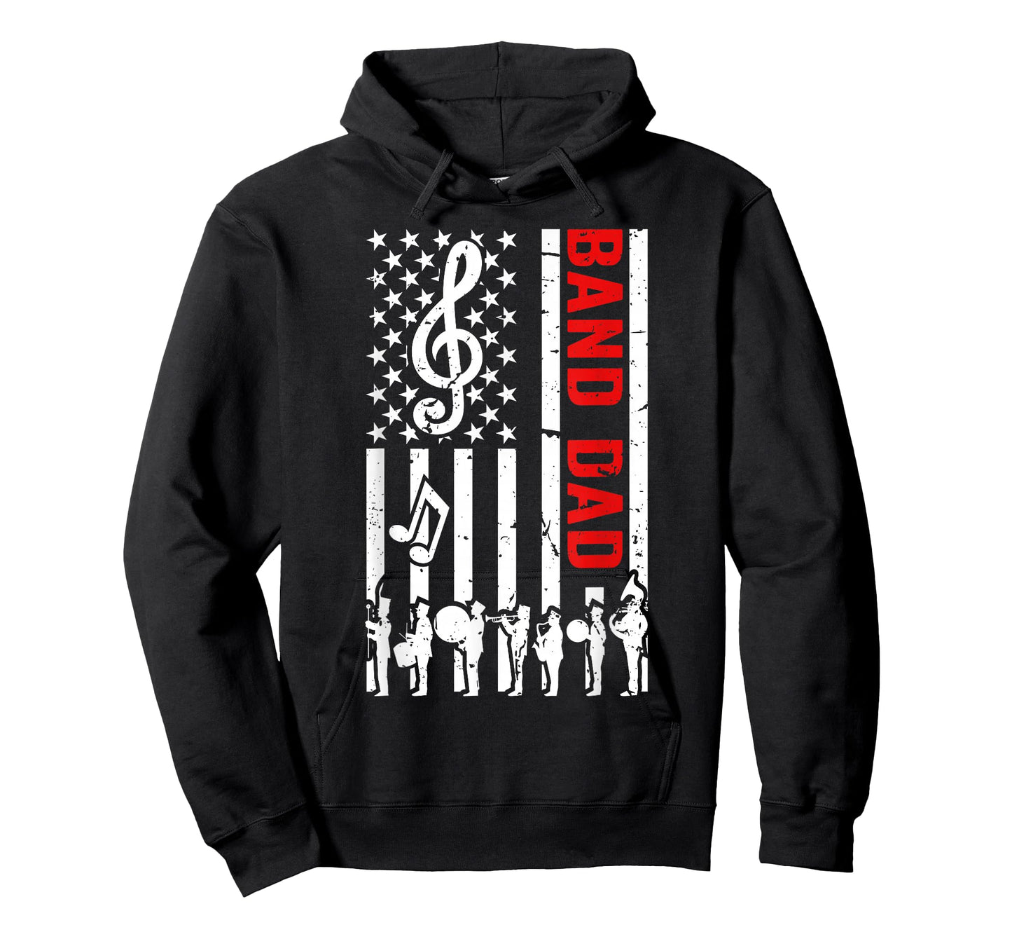 Band Dad American Flag Marching Band Dad T-Shirt