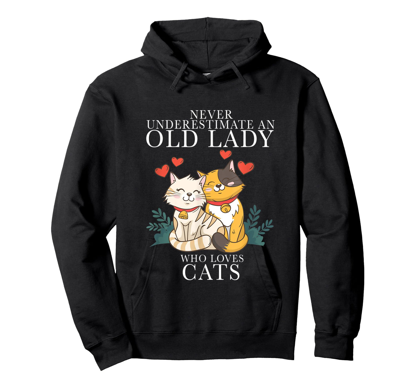 Never Underestimate An Old Lady Who Loves Cats T-Shirt
