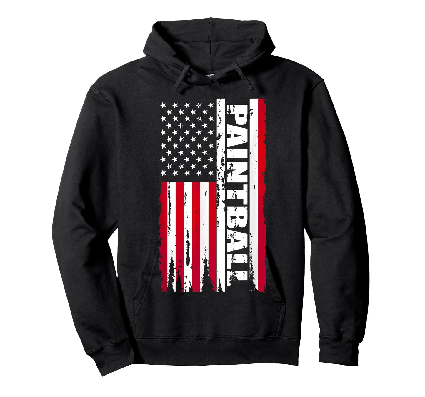 Vintage American USA Flag Cool Paintball T-Shirt for Women Kids Men