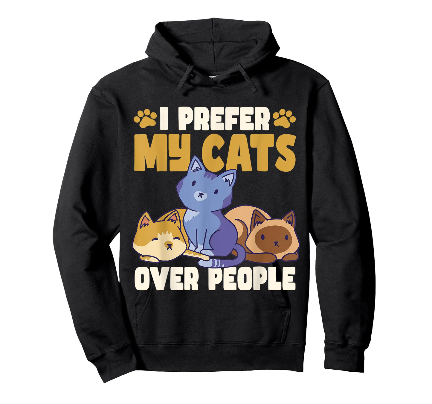 Cats Owner I Prefer My Cats Over People Funny Cat T-Shirt