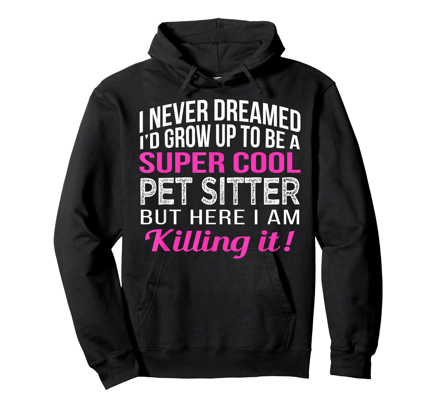 Pet Sitter Shirts Only Unisex-Adults Black 3XL Modern Classic Cotton Short Sleeve Crew Neck T-Shirt