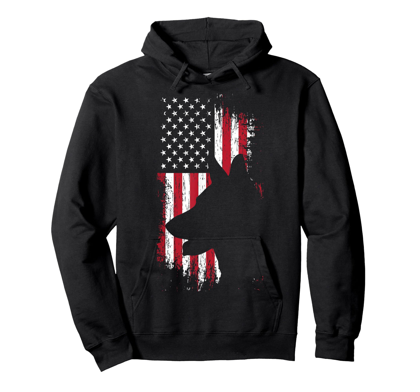German Shepherd American Flag Shirt USA Patriotic Dog Gift T-Shirt