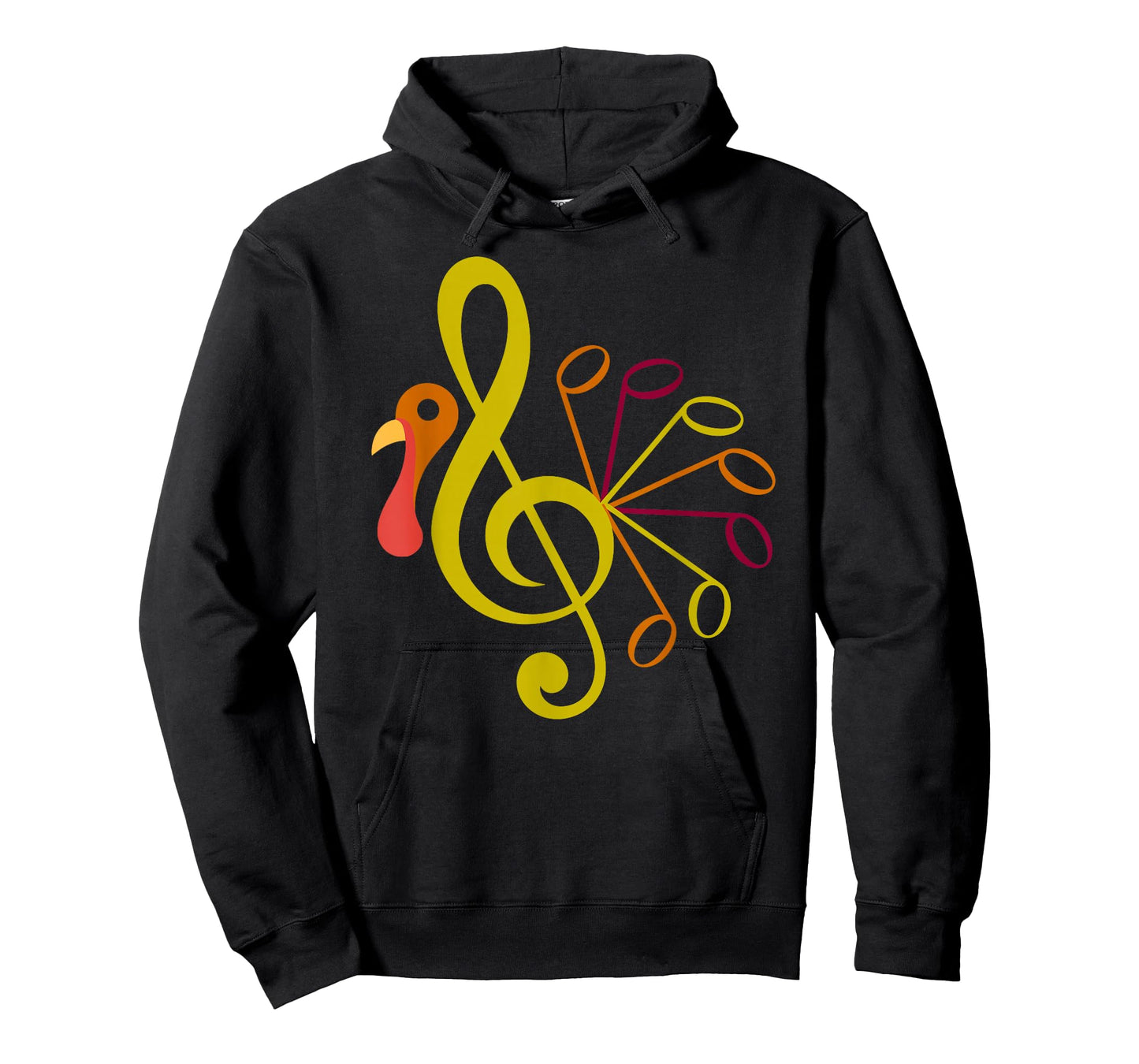 Music Note Symbol Turkey Teacher Fall Thanksgiving Autumn T-Shirt