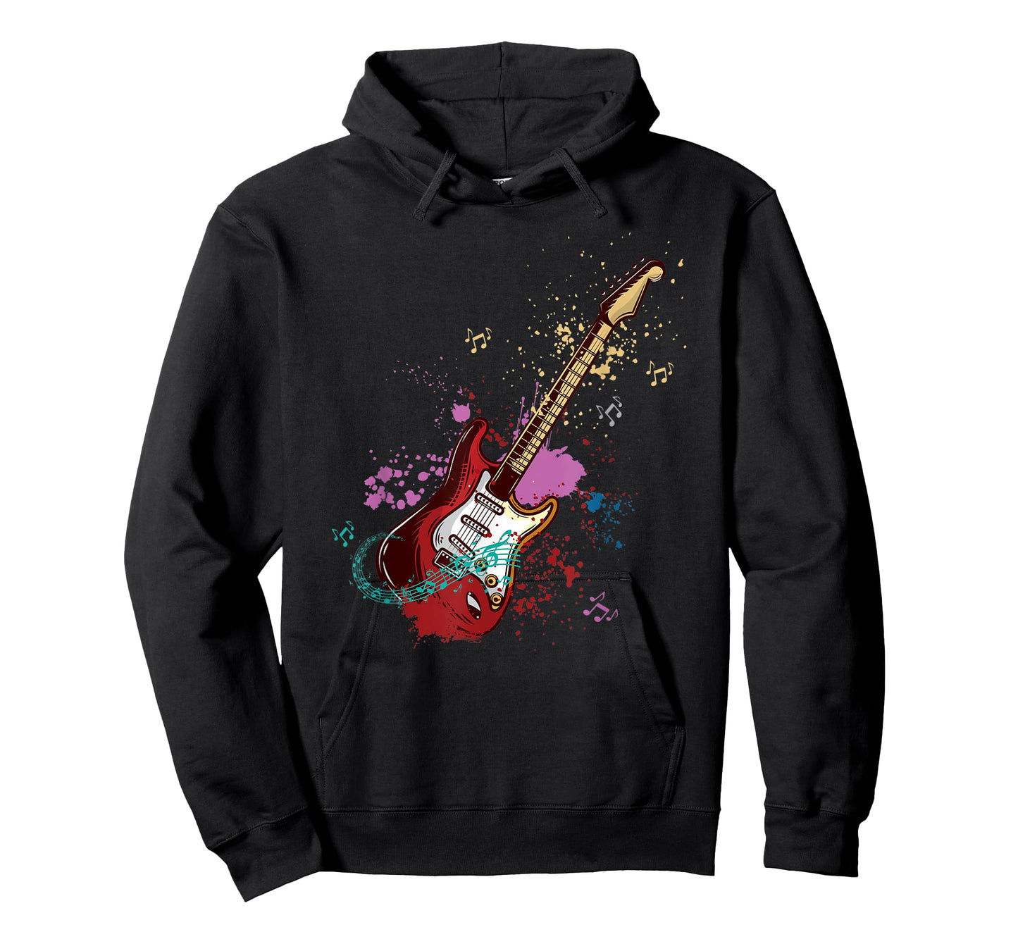 Musician Guitar Musical Notes Guitarist Electric Guitar Fan T-Shirt