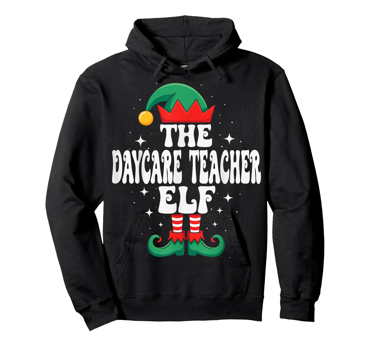 The Daycare Teacher Elf Funny Christmas Matching Family T-Shirt