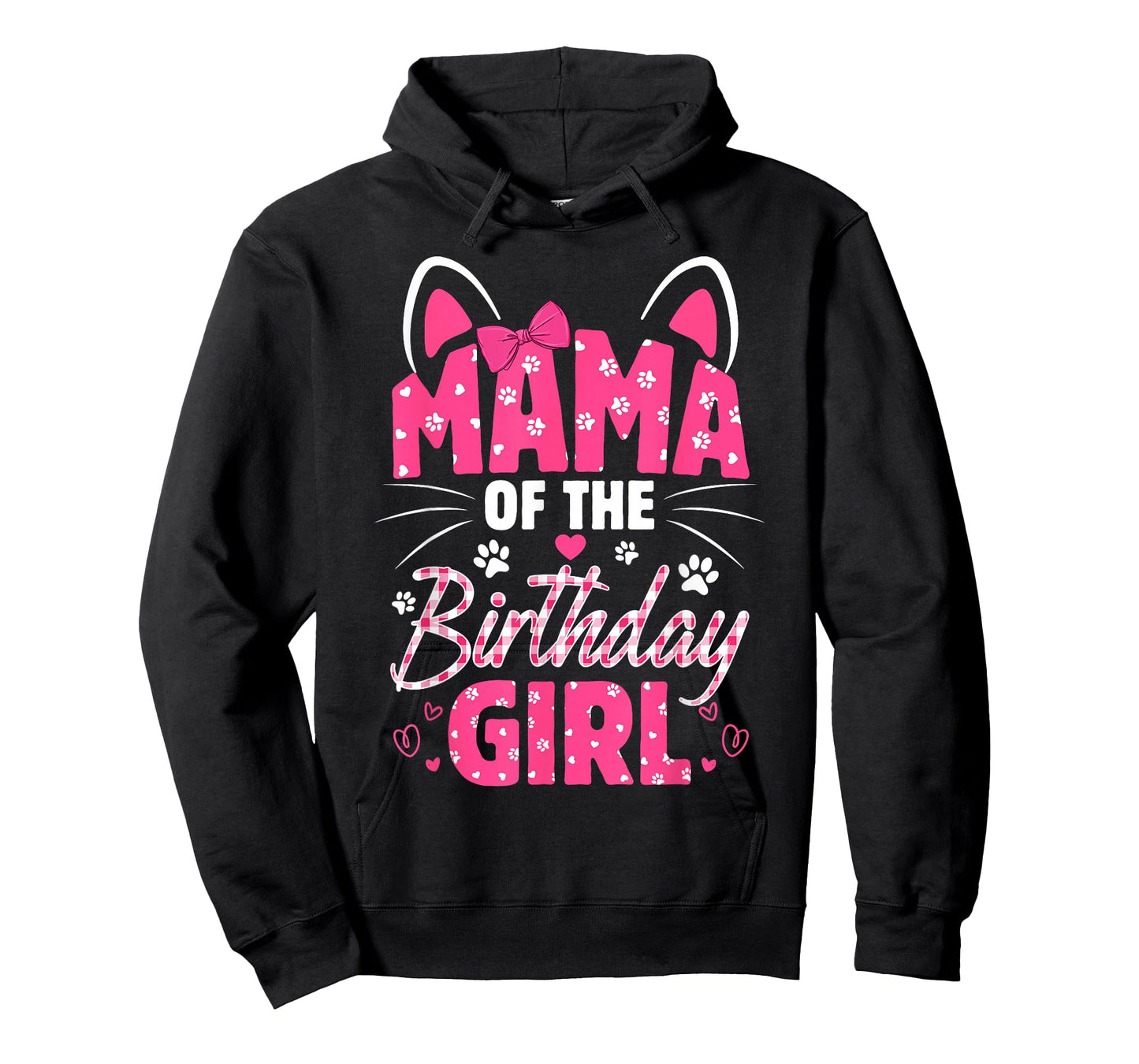 Mama Of The Birthday Girl Cat Kitty Family Matching T-Shirt