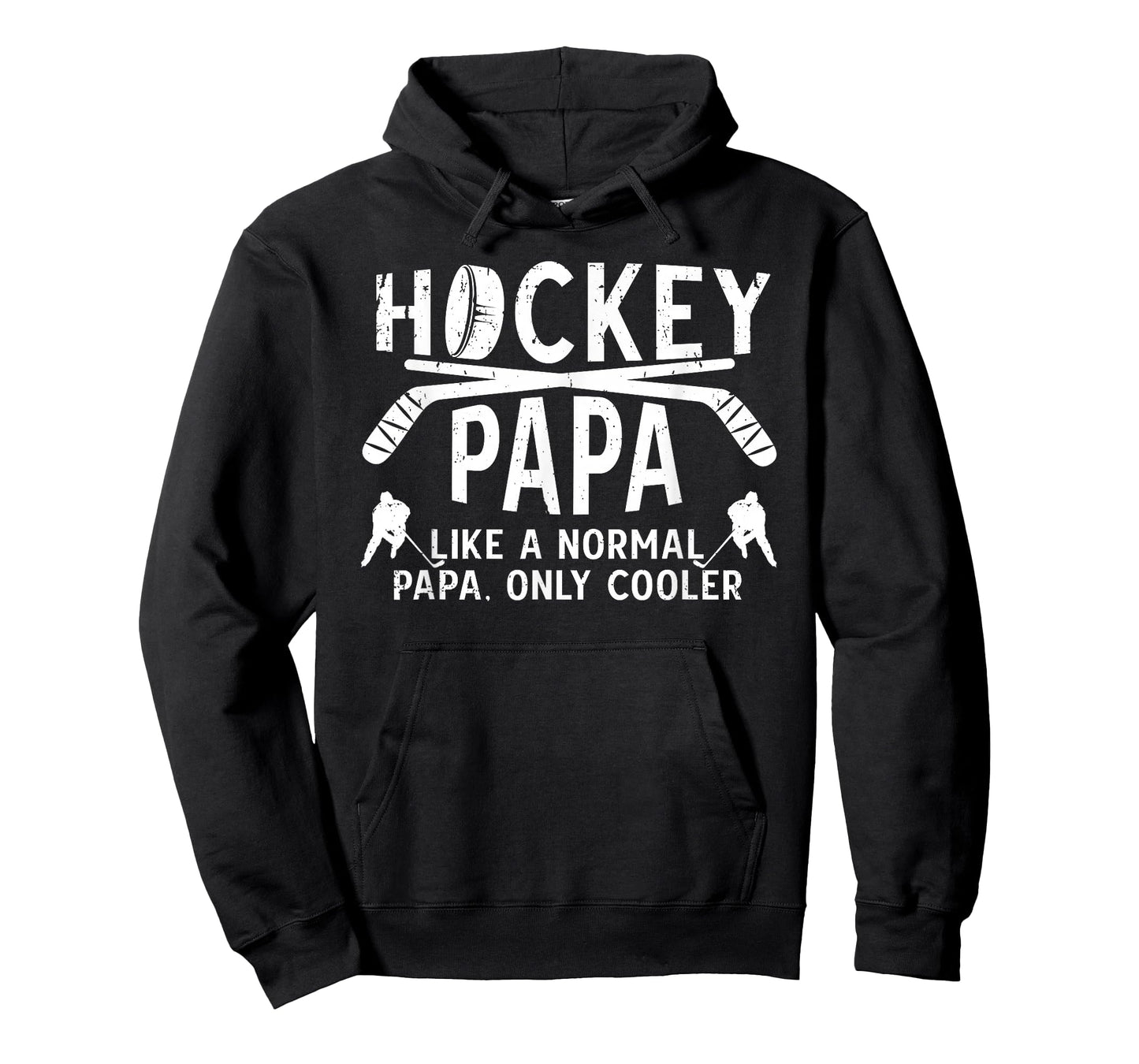Cool Hockey Papa Grandpa Papa Of A Hockey Player T-Shirt