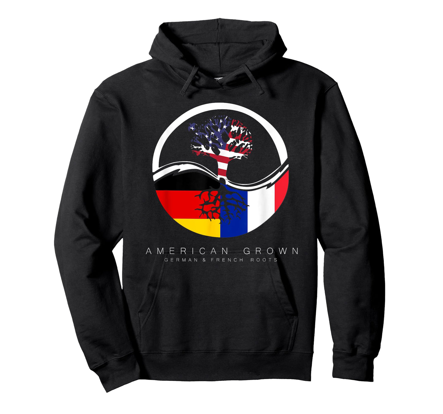 German French Roots - American Grown with Flag T-Shirt