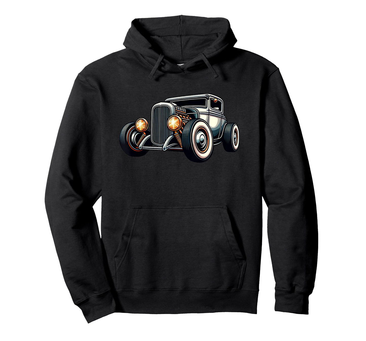 Classic Hot Rod Retro Vintage Custom Hotrod Car Illustration T-Shirt