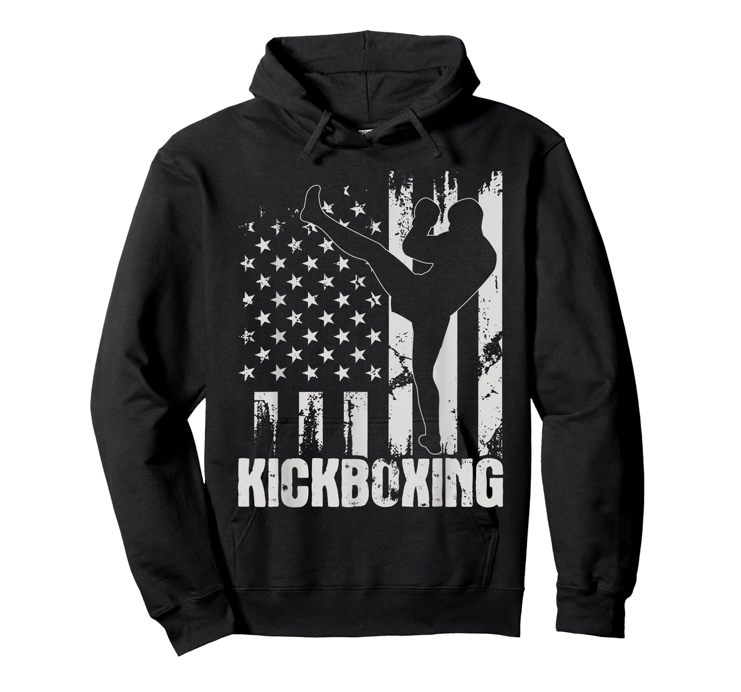 Kickboxing - USA American Flag Kickboxer Combat Self Defense Women Kids Men T-Shirt