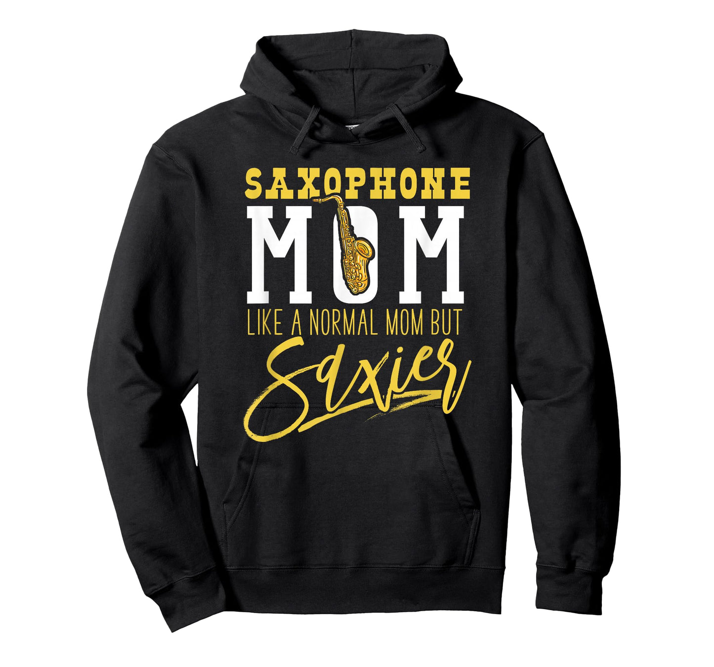 Funny Marching Band T Shirts Saxophone Mom Normal But Saxier T-Shirt
