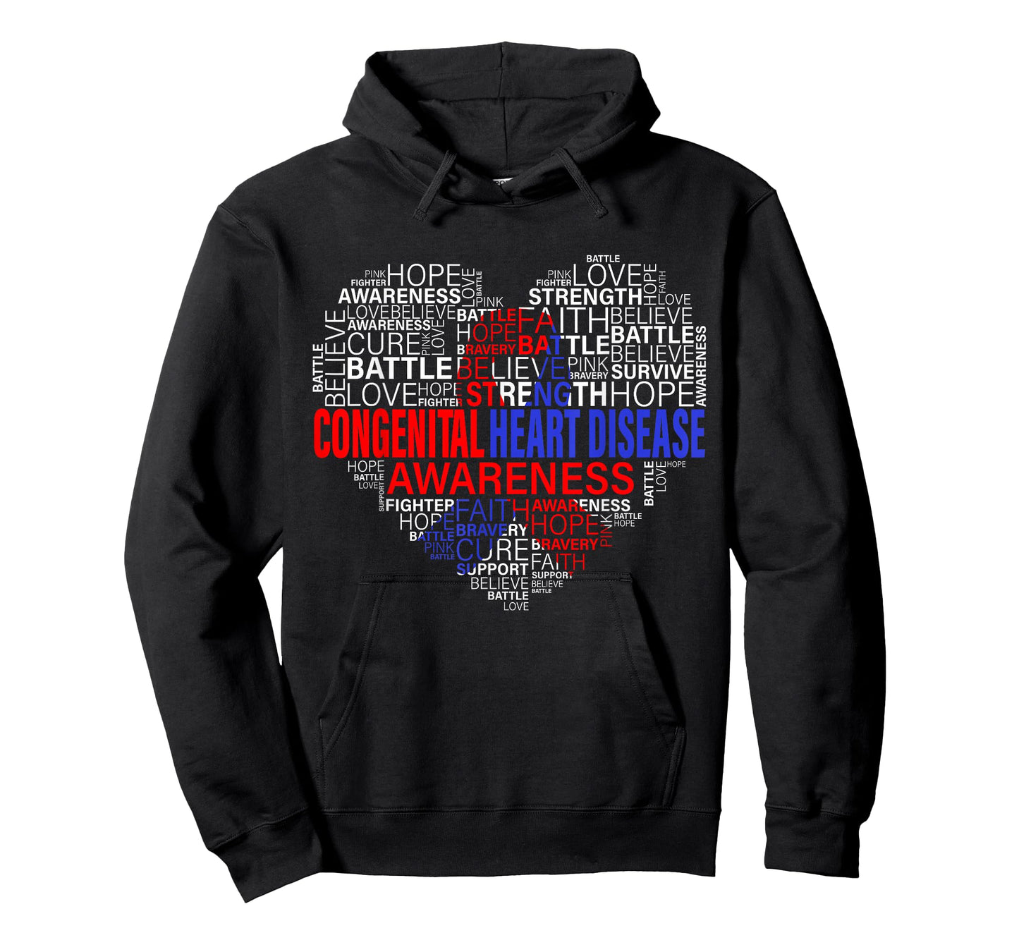 CHD Awareness Heart Disease Fighting Hope Support Warrior T-Shirt
