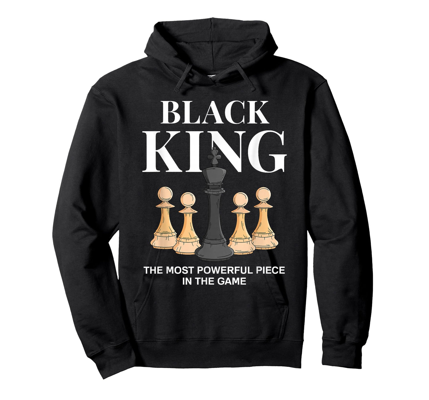 Black King The Most Powerful Piece in The Game Chess T-Shirt