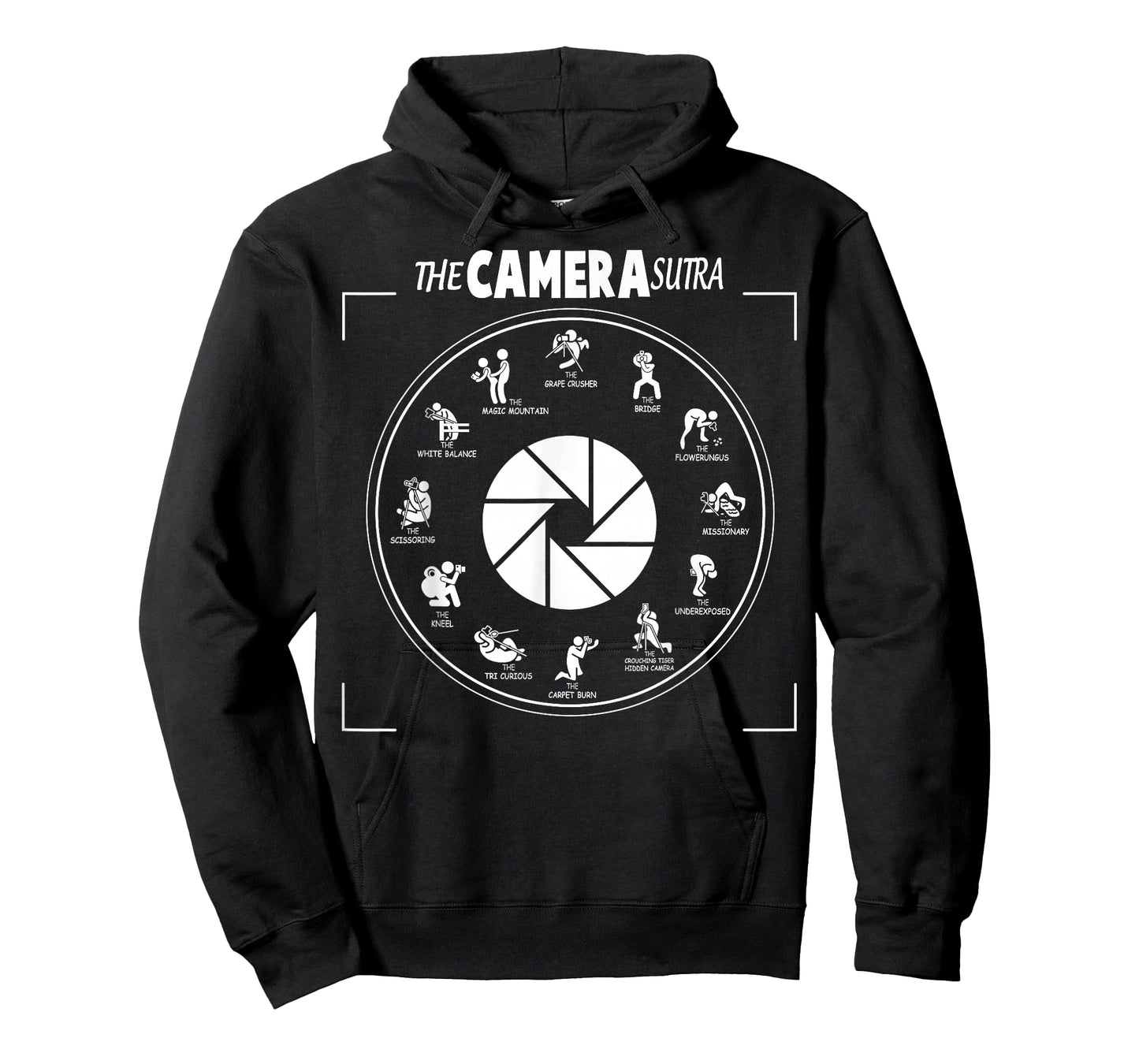 The Camera Sutra Photographer Joke Tee Photography Photo T-Shirt