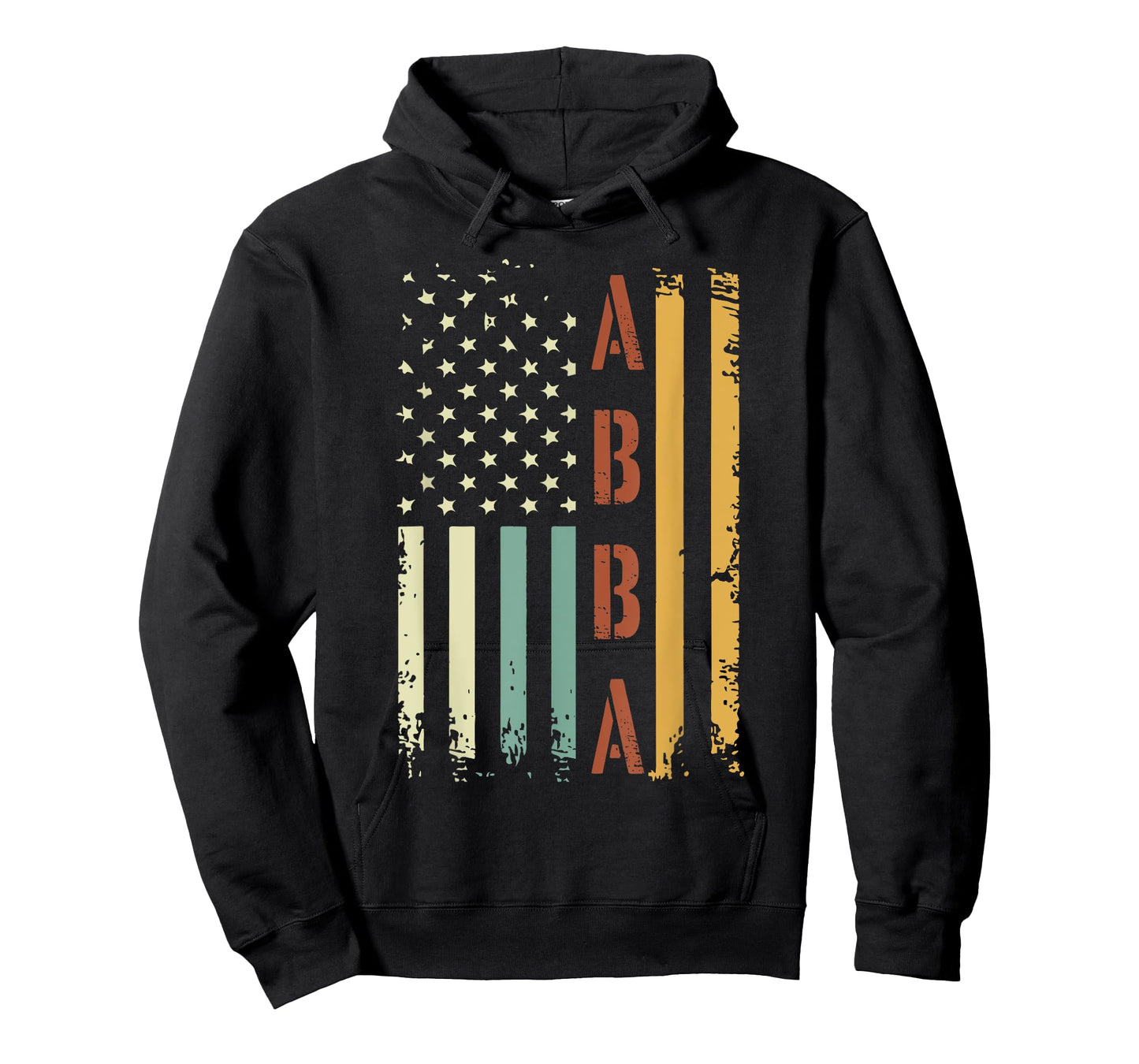 Abba Vintage American Flag Father's Day 4th of July T-Shirt