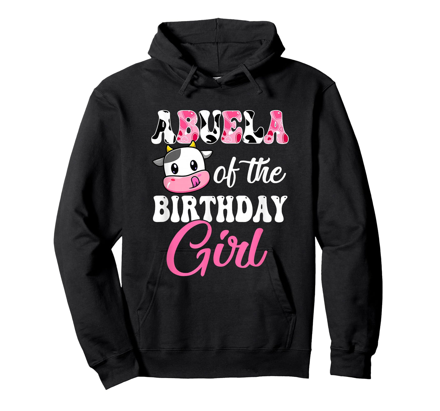 Abuela Of The Birthday Girl Farm Cow 1St Birthday Girl T-Shirt