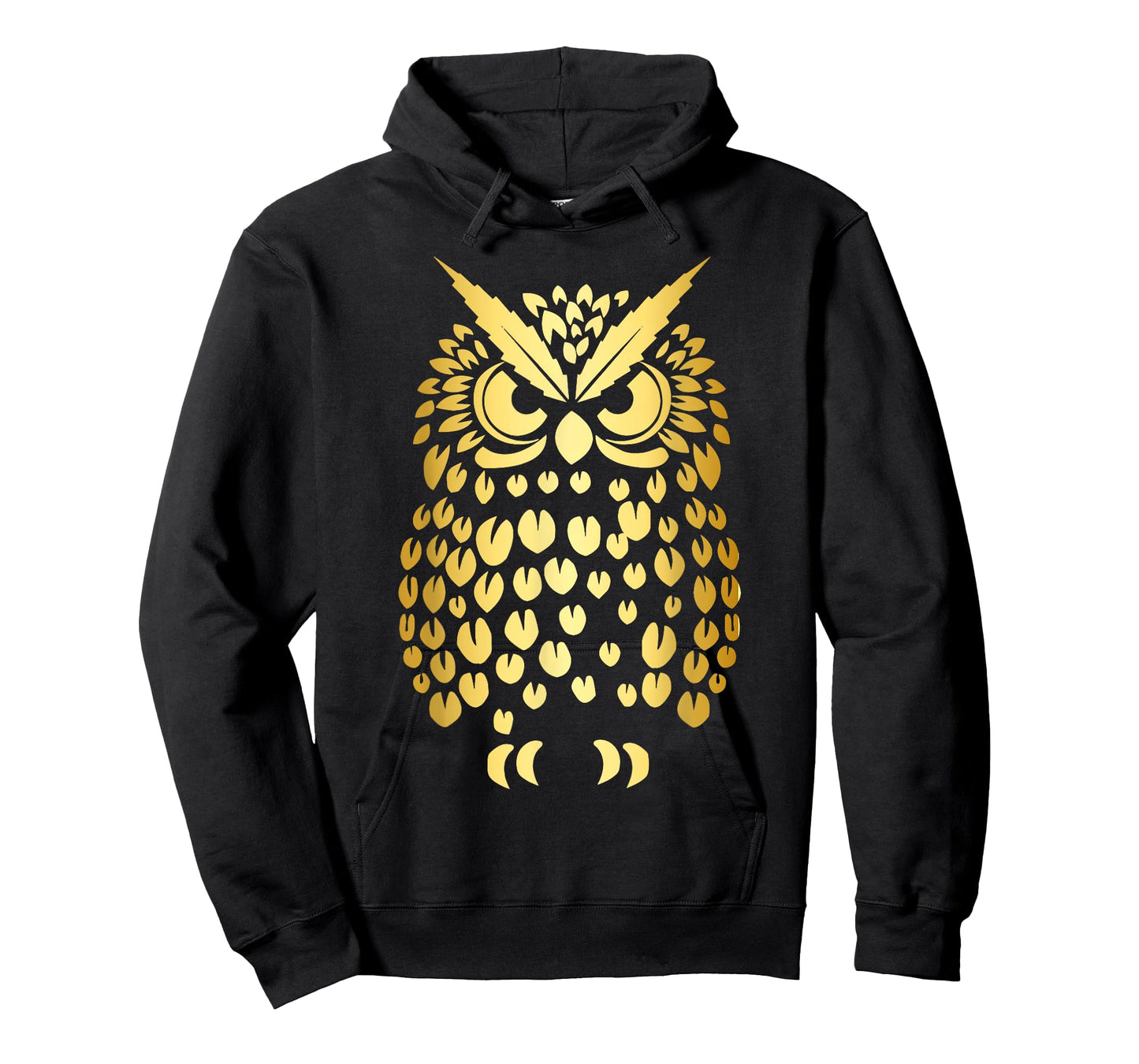 Cute Gold Owl Forest Animal Nature Art Graphic Men Women Kid T-Shirt