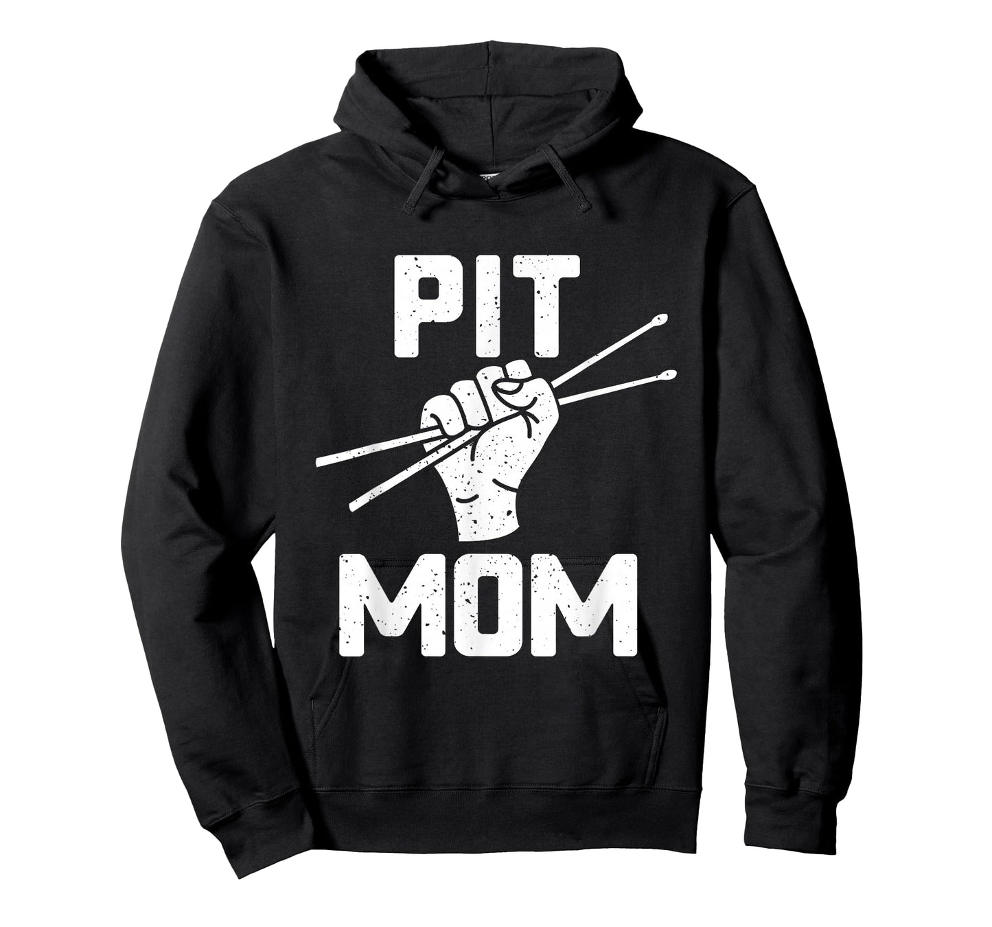 Marching Band Shirt Pit Mom Drum Sticks Fist Art T-Shirt