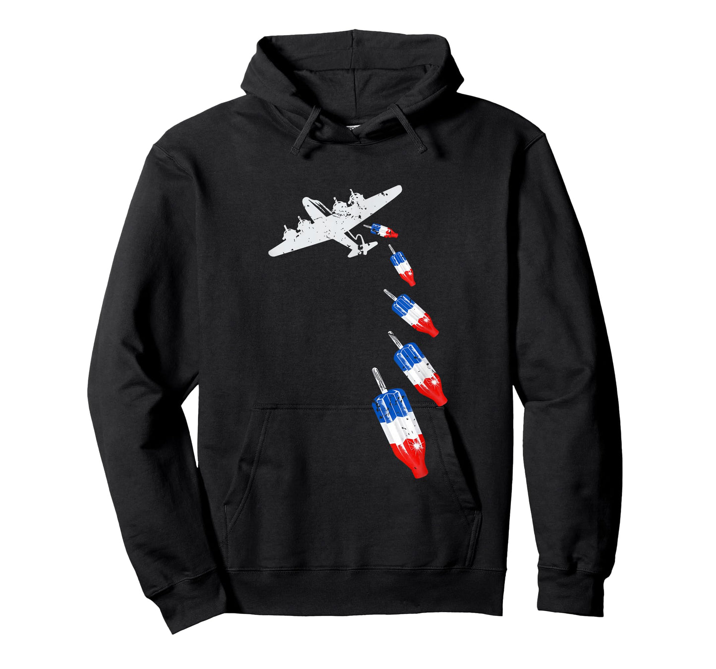 Vintage Bomb Pops Ice Cream American Flag Remembrance Day T-Shirt