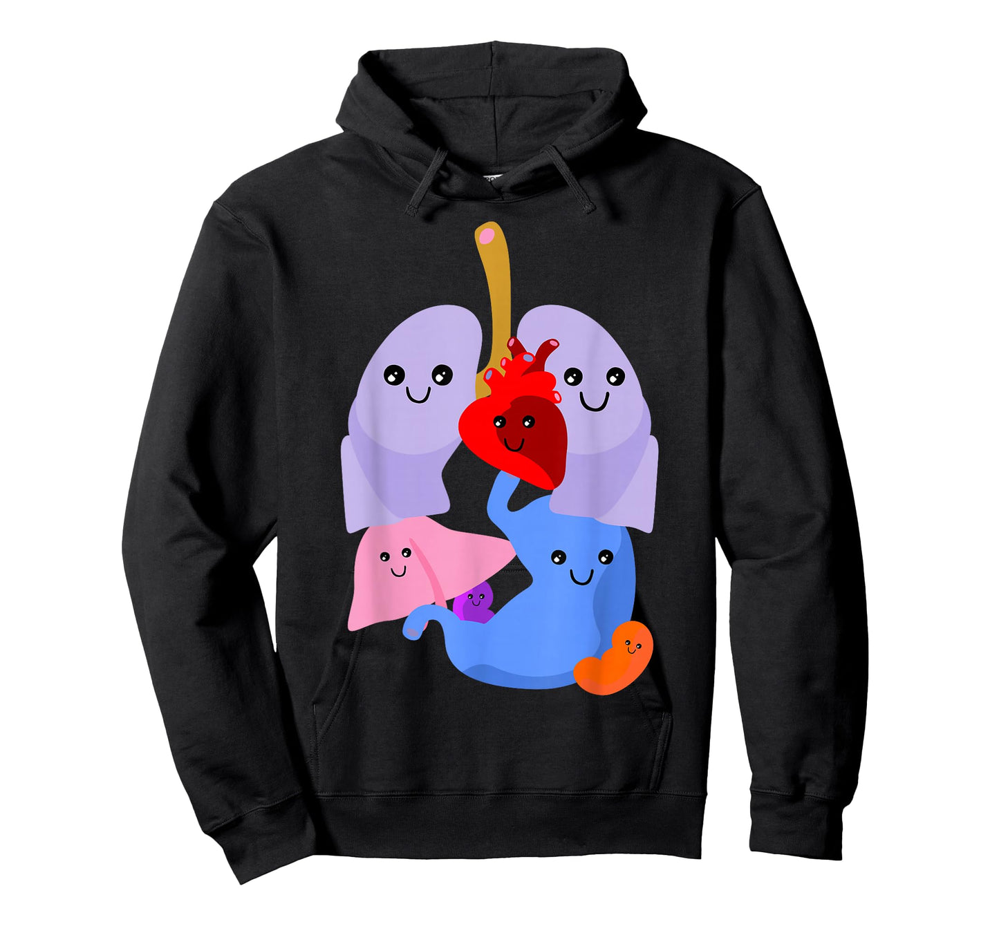 Anatomy Physiology Heart Lungs Vital Organs Illustration T-Shirt