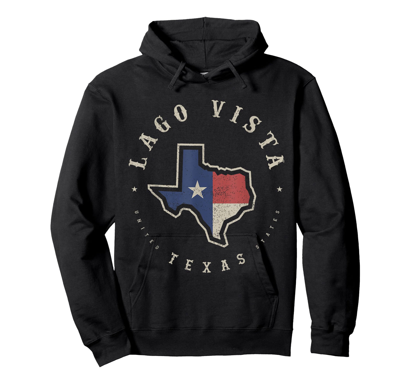 Vintage Lago Vista Texas State Flag Map Souvenir Gift T-Shirt