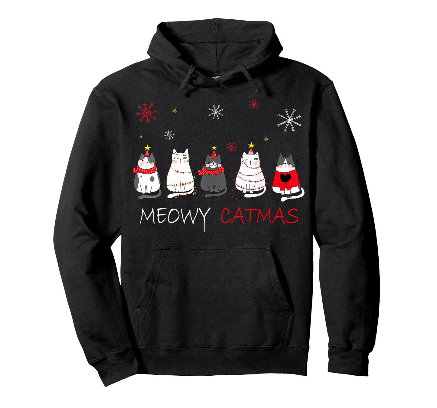 Meowy Catmas Christmas Funny Cats T-Shirt