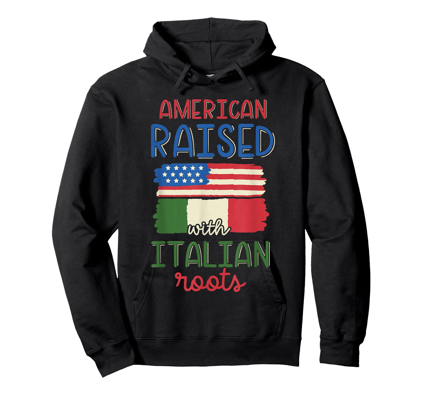 American Raised With Italian Roots Italy Italian American Us T-Shirt