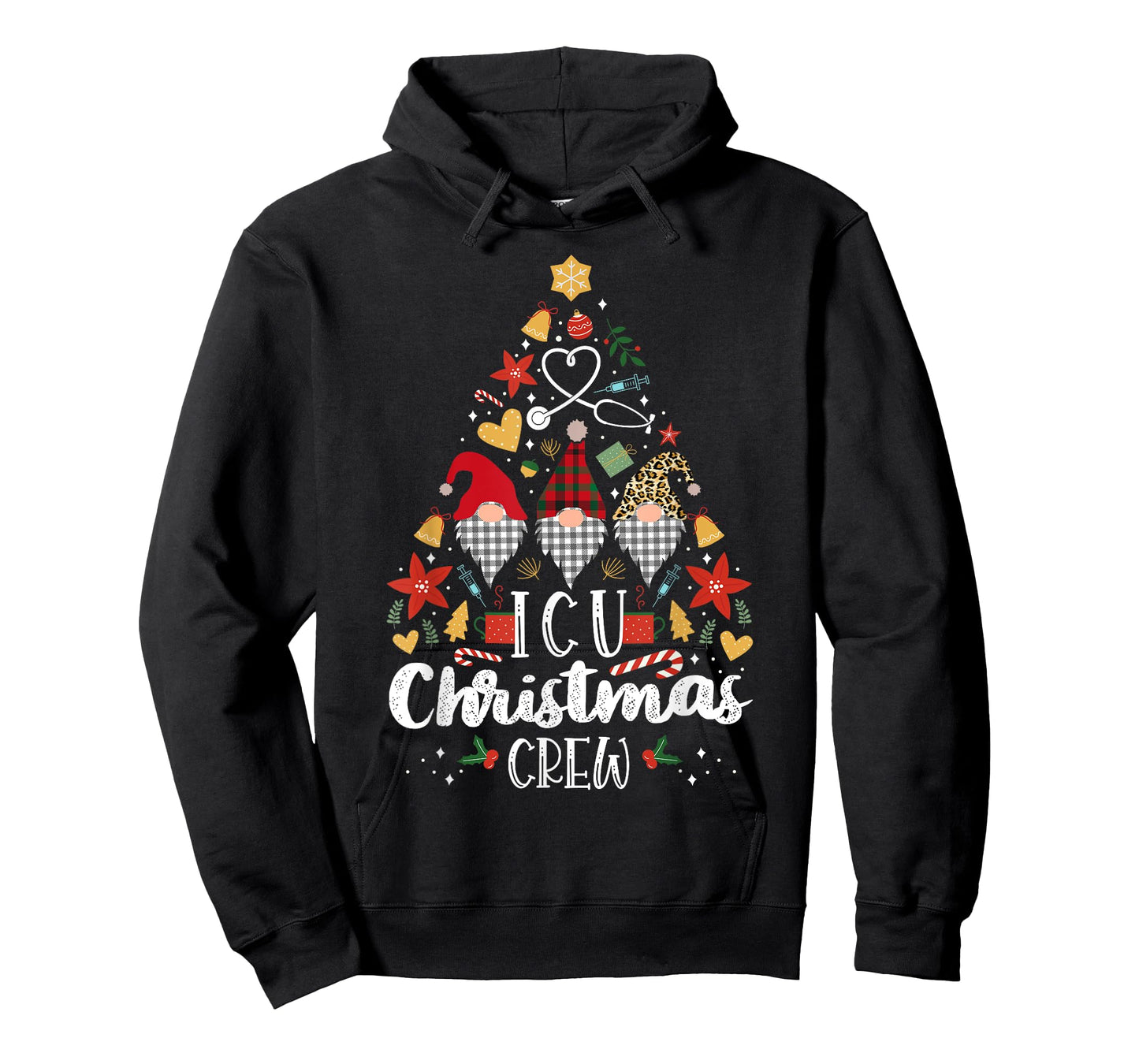 Christmas NICU Crew Nurse Doctor Tech Neonatal ICU Squad T-Shirt