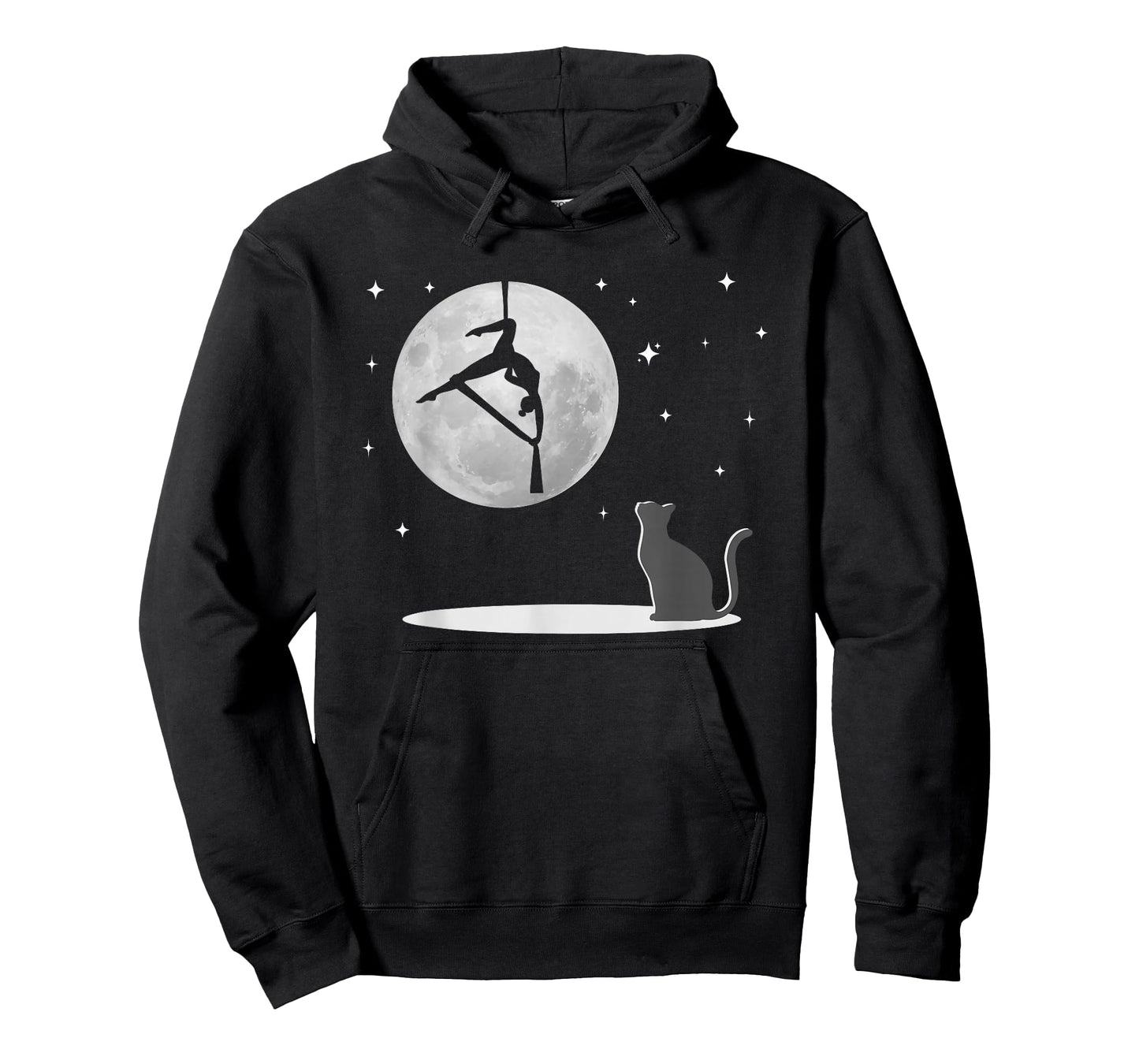 Fly Aerial Yoga Hammock Silks, Stars and Moon Cat, Cat Lover T-Shirt