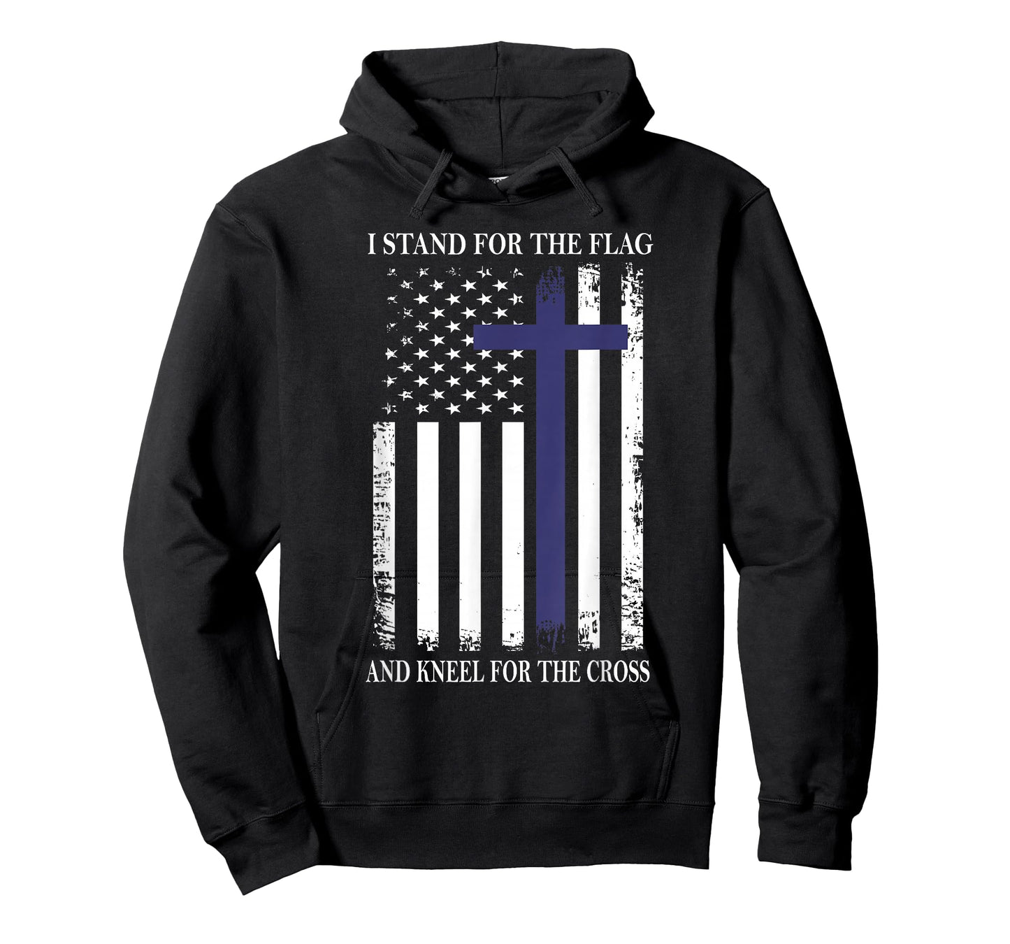I Proudly Stand For The Flag Kneel For The Cross Patriotic T-Shirt