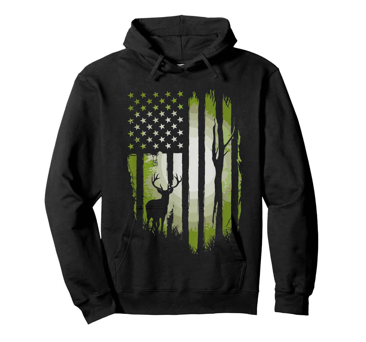 American Flag Deer Hunting USA Patriotic For Hunters T-Shirt
