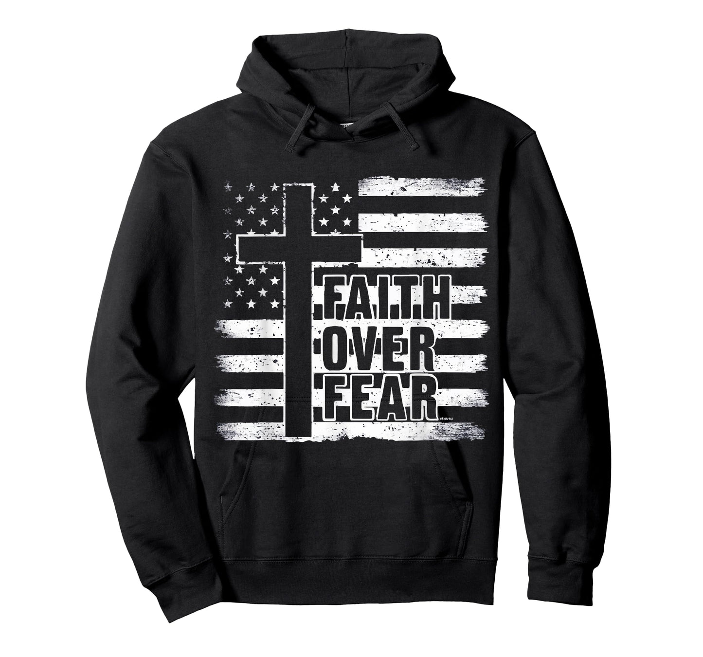 Faith Over Fear USA American Flag Patriotic T-Shirt