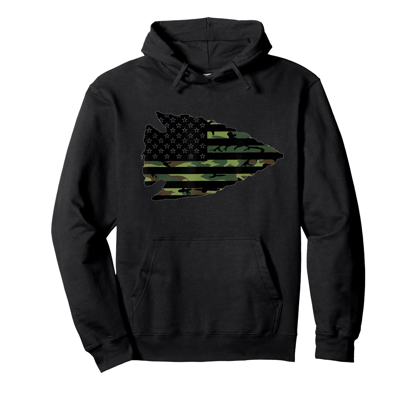 Arrowhead Hunter Camougflage USA Flag Arrowhead Hunting T-Shirt