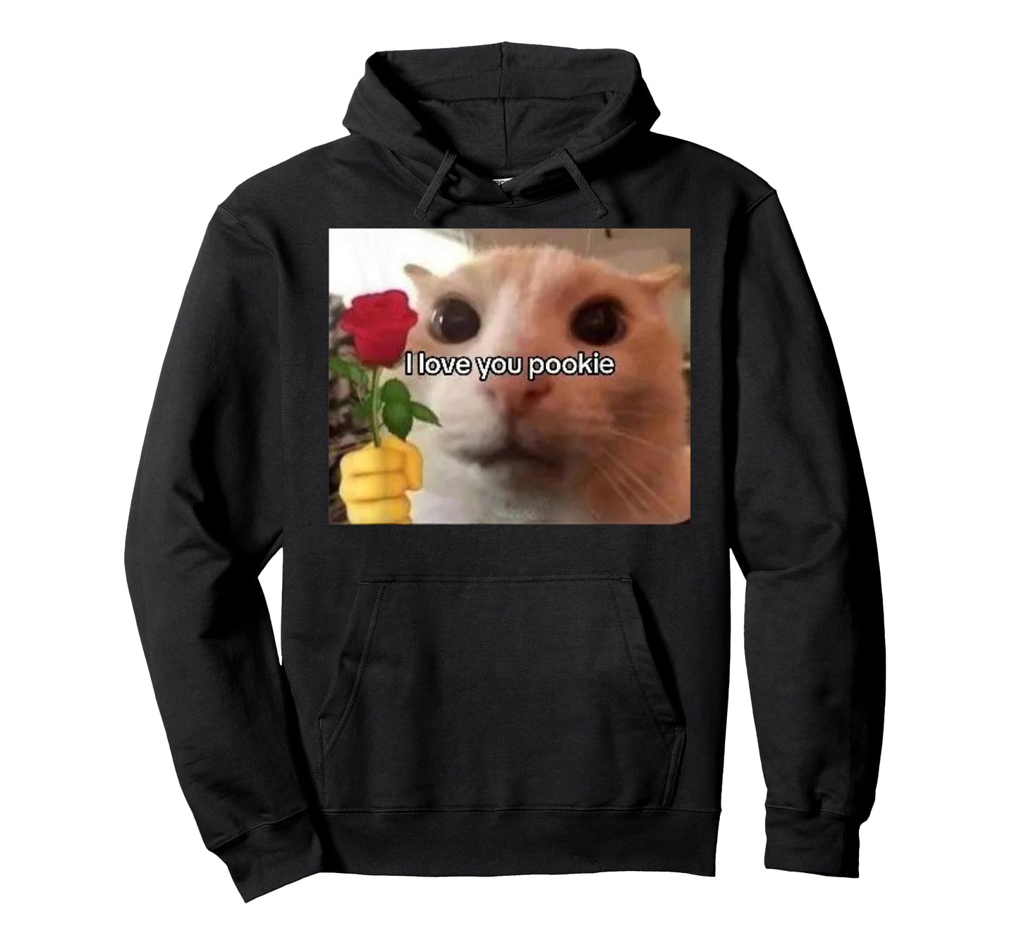 I Love You Pookie Cat Funny Parody Funny Gift Meme T-Shirt