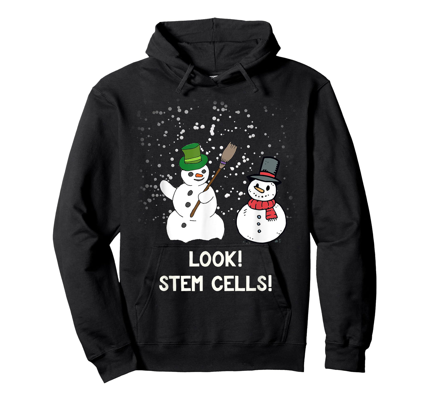 Funny Snowman Christmas Science Xmas Biology Snow Stem Cells T-Shirt